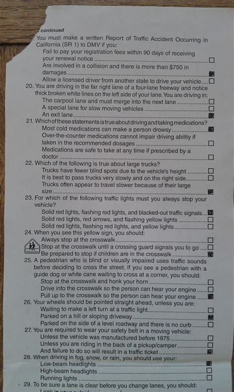 colorado dmv practice test 20 questions